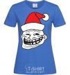 Women's T-shirt TROLL MOROZ royal-blue фото