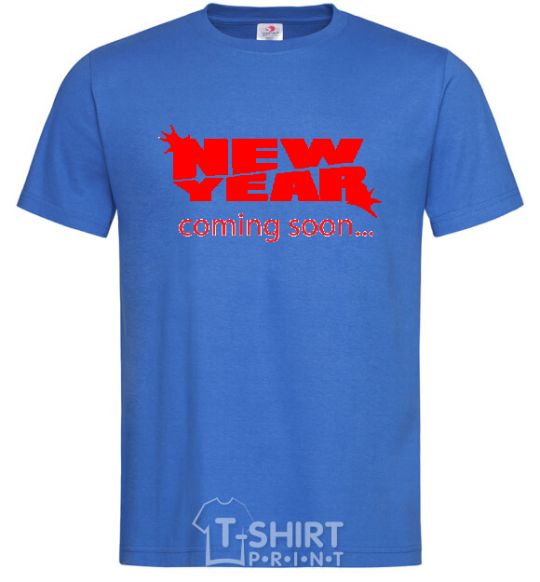 Men's T-Shirt NEW YEAR COMING SOON royal-blue фото