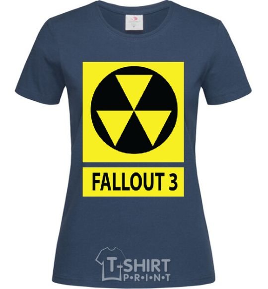 Women's T-shirt FALLOUT 3 Danger navy-blue фото