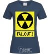 Women's T-shirt FALLOUT 3 Danger navy-blue фото