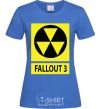 Women's T-shirt FALLOUT 3 Danger royal-blue фото