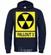 Men`s hoodie FALLOUT 3 Danger navy-blue фото