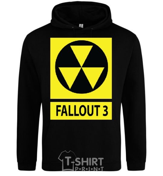 Men`s hoodie FALLOUT 3 Danger black фото