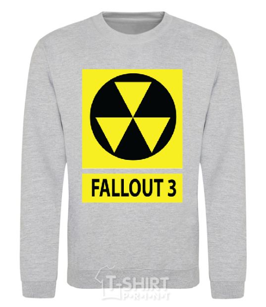 Sweatshirt FALLOUT 3 Danger sport-grey фото