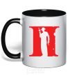 Mug with a colored handle CALL OF DUTY 2 black фото