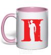 Mug with a colored handle CALL OF DUTY 2 light-pink фото