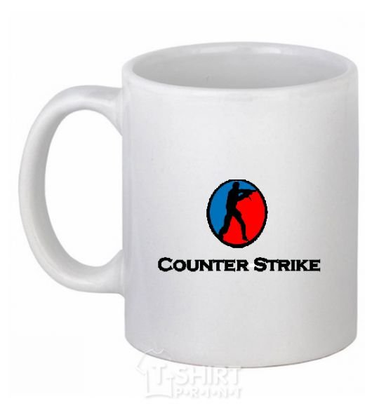 Чашка керамическая COUNTER STRIKE Белый фото