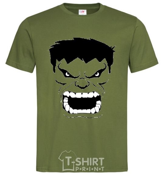 Men's T-Shirt Angry Hulk millennial-khaki фото