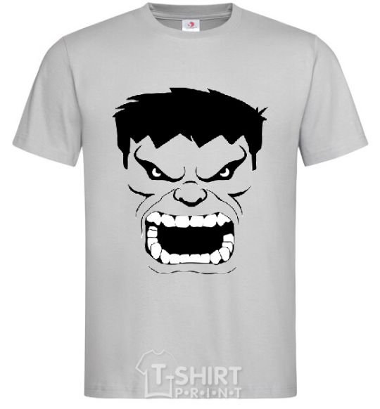 Men's T-Shirt Angry Hulk grey фото