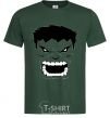 Men's T-Shirt Angry Hulk bottle-green фото