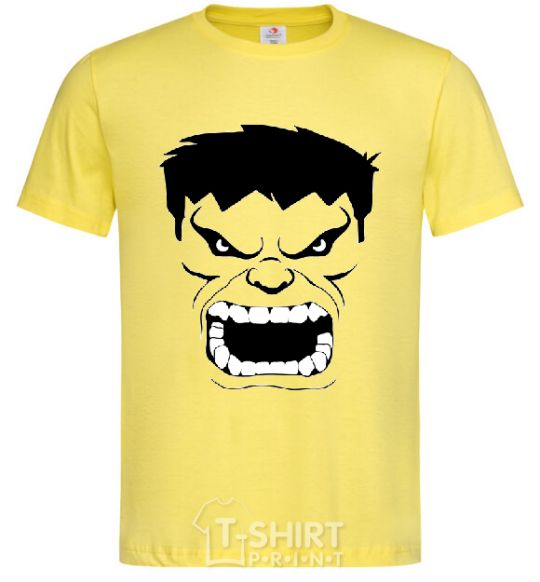 Мужская футболка Сердитый Халк Лимонный фото