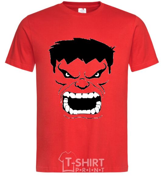 Men's T-Shirt Angry Hulk red фото