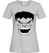 Women's T-shirt Angry Hulk grey фото