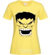 Women's T-shirt Angry Hulk cornsilk фото