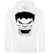 Men`s hoodie Angry Hulk White фото