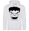 Men`s hoodie Angry Hulk sport-grey фото