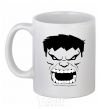 Ceramic mug Angry Hulk White фото