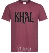 Men's T-Shirt KHAL burgundy фото