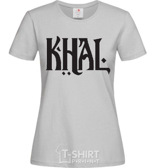 Women's T-shirt KHAL grey фото