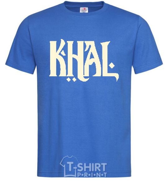 Мужская футболка KHAL Ярко-синий фото