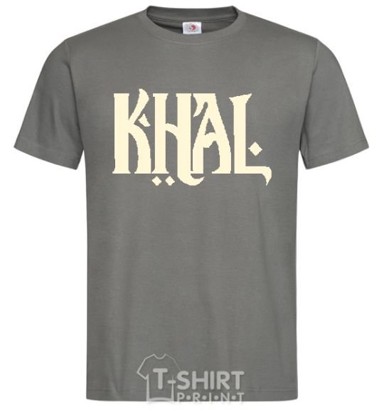 Men's T-Shirt KHAL dark-grey фото