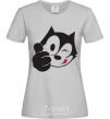 Женская футболка FELIX THE CAT Like Серый фото