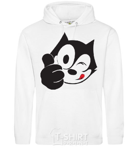 Мужская толстовка (худи) FELIX THE CAT Like Белый фото