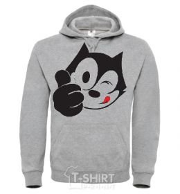 Men`s hoodie FELIX THE CAT Like sport-grey фото