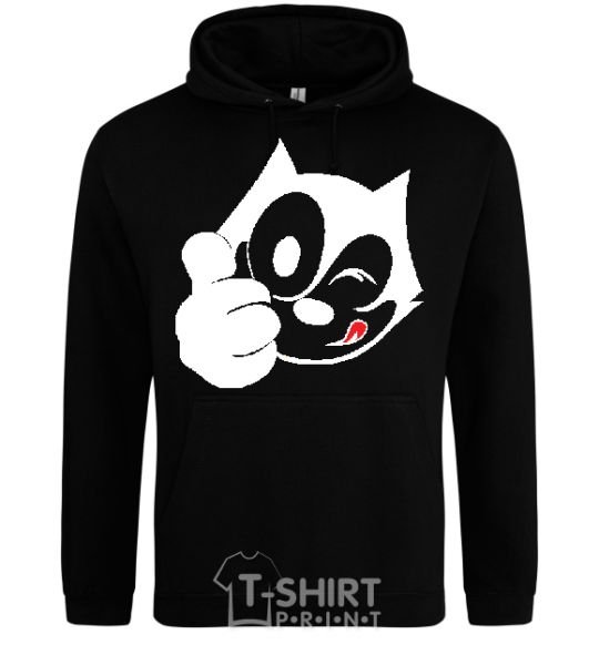 Мужская толстовка (худи) FELIX THE CAT Like Черный фото