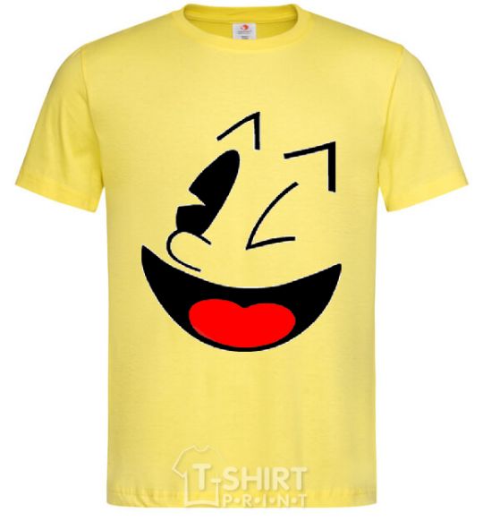 Men's T-Shirt SMILE - Emoji cornsilk фото