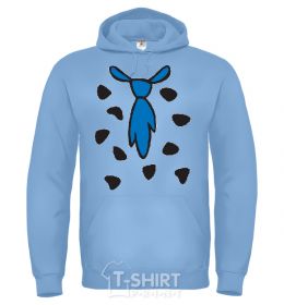 Men`s hoodie FLINSTONE'S TIE sky-blue фото