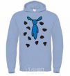 Men`s hoodie FLINSTONE'S TIE sky-blue фото