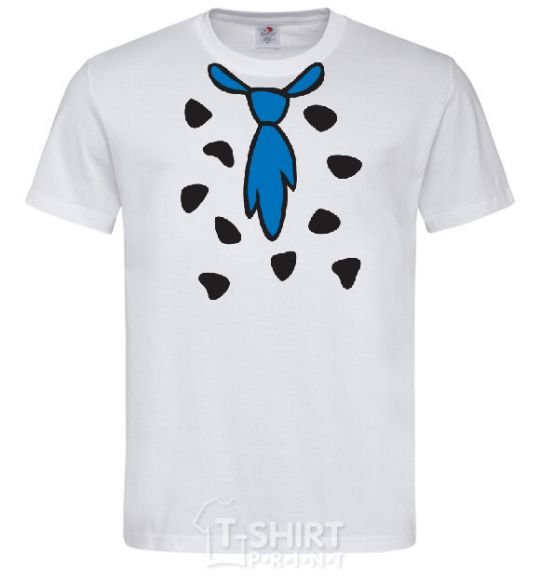 Men's T-Shirt FLINSTONE'S TIE White фото