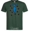Men's T-Shirt FLINSTONE'S TIE bottle-green фото