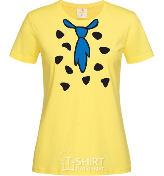 Женская футболка FLINSTONE'S TIE Лимонный фото