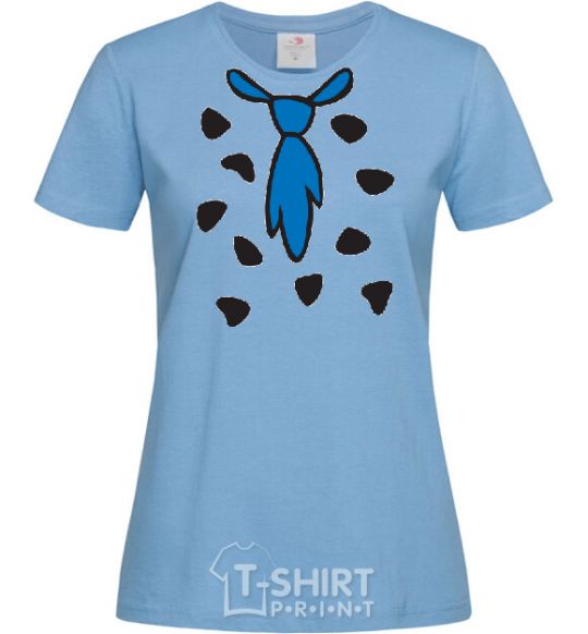 Женская футболка FLINSTONE'S TIE Голубой фото
