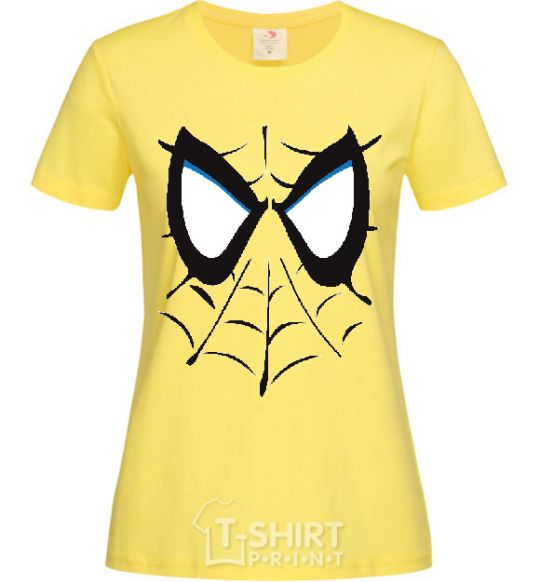 Women's T-shirt SPIDERMAN Mask cornsilk фото