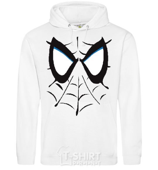 Men`s hoodie SPIDERMAN Mask White фото
