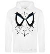 Men`s hoodie SPIDERMAN Mask White фото