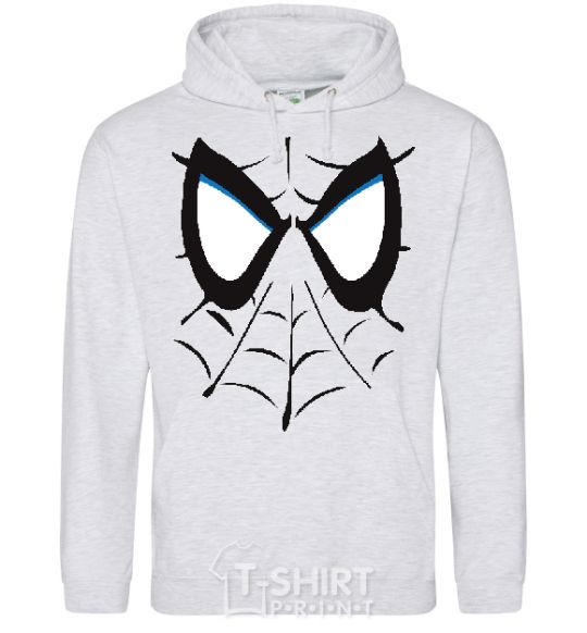 Men`s hoodie SPIDERMAN Mask sport-grey фото