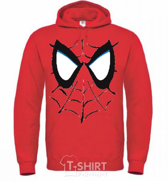 Men`s hoodie SPIDERMAN Mask bright-red фото