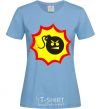 Women's T-shirt BOMB Angry sky-blue фото