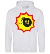 Men`s hoodie BOMB Angry sport-grey фото