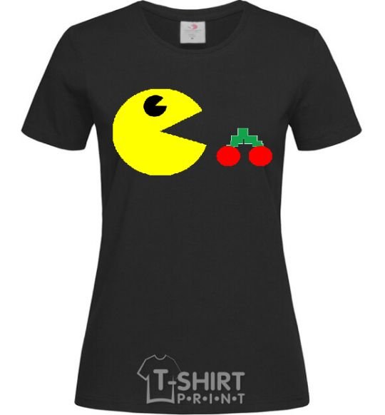 Women's T-shirt Pacman arcade black фото