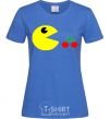 Women's T-shirt Pacman arcade royal-blue фото