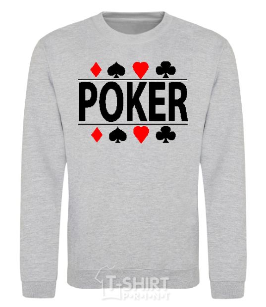 Sweatshirt POKER Game sport-grey фото