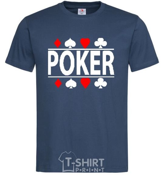 Men's T-Shirt POKER Game navy-blue фото