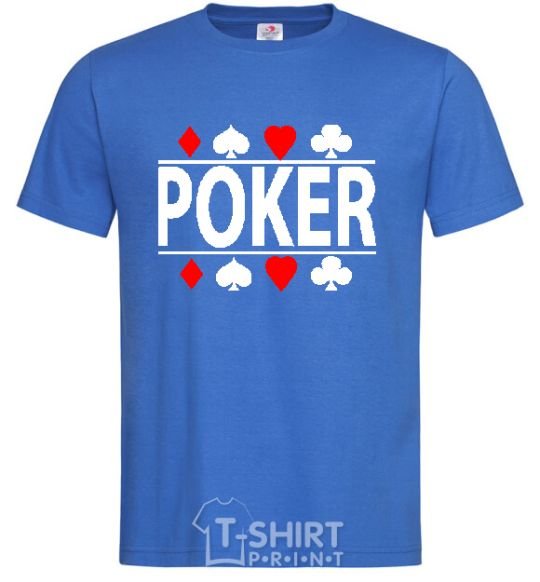 Men's T-Shirt POKER Game royal-blue фото