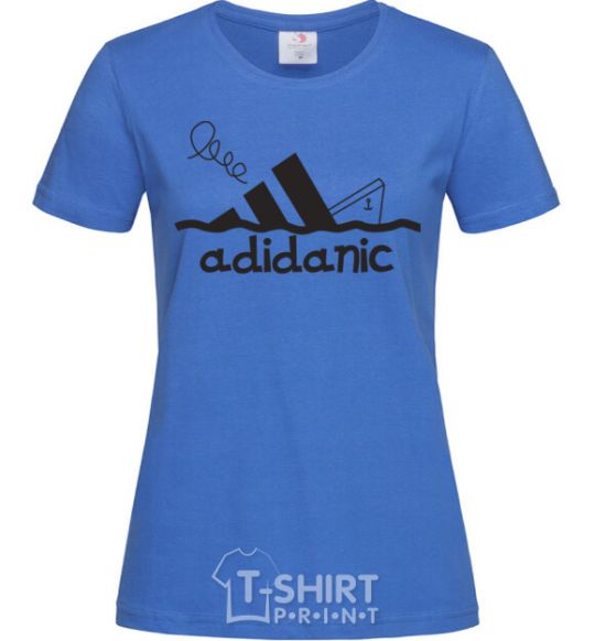 Women's T-shirt ADIDANIK royal-blue фото