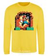 Sweatshirt Super Mario blocks yellow фото